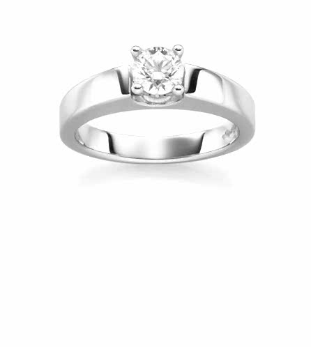 Haakonsen Tracy enstens ring i hvitt gull 0,48 ct